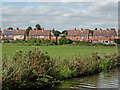 Housing and sports field in Nuneaton, Warwickshire