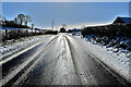 Snow along Augher Point Road