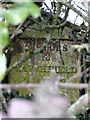 Old Milestone by A420, Giddeahall, opposite Car Park; top of bank