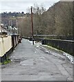 Back lane on a riverbank, Llanhilleth