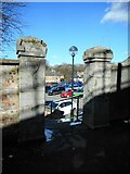 NT0077 : Old gate piers by Richard Sutcliffe