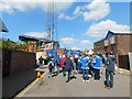 Milton End turnstiles, Fratton Park, Specks Lane