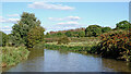 Canal and farmland near Bramcote in Warwickshire