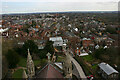 View east from St Albans Cathedral tower