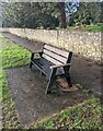 Bench alongside Mathern Road, Bulwark, Chepstow