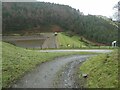 Approaching Pen-y-gwely reservoir