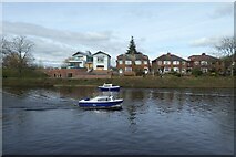 SE5952 : Boats passing on the River Ouse by DS Pugh