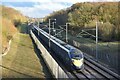 Eastbound Javelin train on the HS1 route at Detling