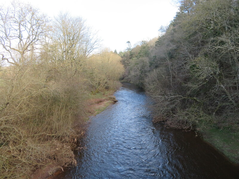 The Leader Water at Chapel on Leader © M J Richardson :: Geograph ...