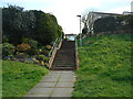 Steps between the houses