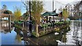 White Swan flooded pub garden