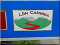 Lon Cambria cycleway sign at Montford Bridge