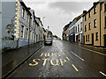 Bus stop markings, Main Street, Fintona