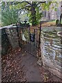 SO4520 : Side entrance to the churchyard, Skenfrith by Jaggery