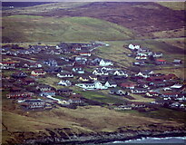 HU4438 : Gulberwick from the air by Mike Pennington