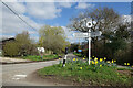 SU4165 : Signpost at Hamstead Marshall by Des Blenkinsopp