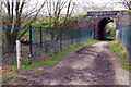 Track under the railway south of Cuffley