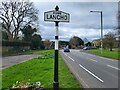 Village Signpost on the A666 in Langho