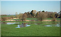 Flooding by the Mill Brook