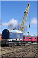 Rail crane at Marley Hill