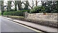 Stone walls on NW side of Shaw Lane