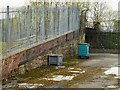 A glimpse of a canal footbridge