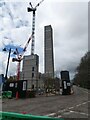 Construction work in Eccles