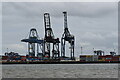 TM2733 : Cranes at Trinity Terminal, Port of Felixstowe by Simon Mortimer