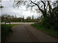 Cycle path meets Churchland Way