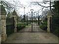 Ornate gates, Station Road, North Cave