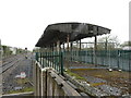 N0590 : Derelict platform and canopy at Dromod station by Gareth James