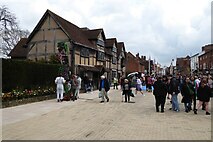 SP2055 : Henley Street outside the Shakespeare birthplace by Philip Halling