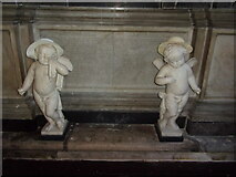 SY6990 : Hats off to the cherubs at St Peter, Dorchester by Basher Eyre