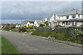 Coastal housing above Widemouth Bay