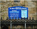 Church notice board