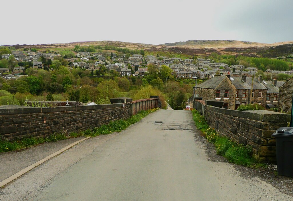 The Plains Lane railway bridge, Marsden © Humphrey Bolton :: Geograph ...