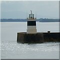 SH2584 : Holyhead Breakwater Lighthouse by Gerald England