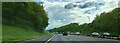 TQ5064 : M25 southbound, approaching Junction 4 by Christopher Hilton