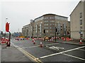 Roadworks on South College Street, Aberdeen