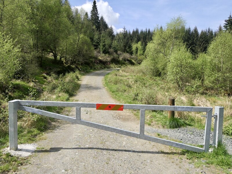 New gate, Loch Ard Forest © Richard Webb :: Geograph Britain and Ireland