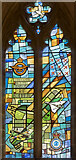 SK9479 : Stained glass window, St John's church, Scampton by Julian P Guffogg