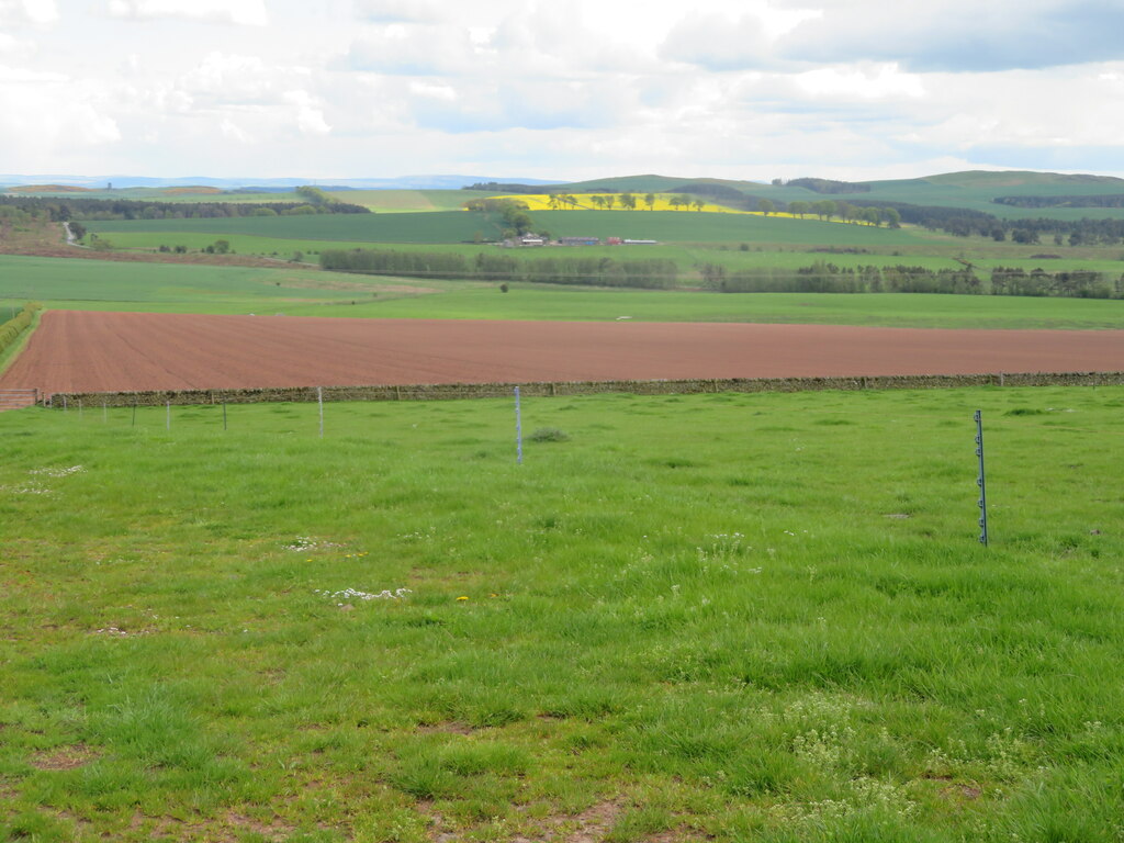 Pastures and a freshly tilled field at... © M J Richardson Geograph