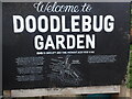 Information board at Doodlebug Garden, Streatham Hill