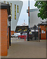 The main entrance to Meadow Lane