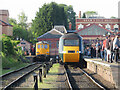 Class 73 and an HST on the Severn Valley Railway at Kidderminster