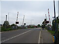 Level crossing on Beach Station Road