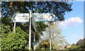 Old direction signs on Bennetts Road South, Keresley Green