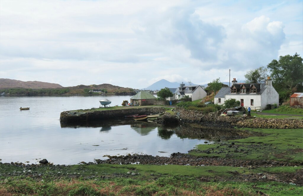 The little harbour as Camusterrach © Gordon Hatton :: Geograph Britain ...