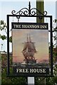 Sign for the Shannon Inn, Bucklesham