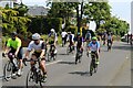 View of cyclists in the Ford RideLondon event on Manor Road #19